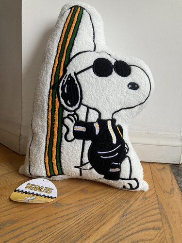 PEANUTS Snoopy Joe Surfer with Sunglasses Decorative Sherpa Pillow - Picture 1 of 4