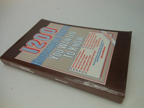 1200 Household Hints You Wanted To Know 1983 Harris Mitchell Paperback - Picture 2 of 5