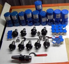 40 Pcs. Bison CAT40 Complete CNC Mill Tooling Package-Collet Chuck,Holder,Collet