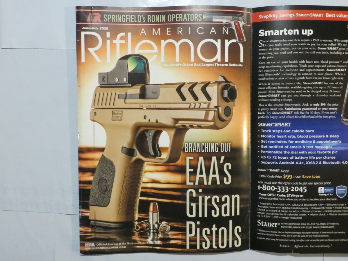 June July 2020 Issue American Rifleman Magazine Nice Pistol P2 | eBay