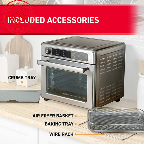 Sunbeam COM7000SS Air Fryer Oven – 22L, 12-in-1, Digital Presets, Silver - Picture 7 of 12