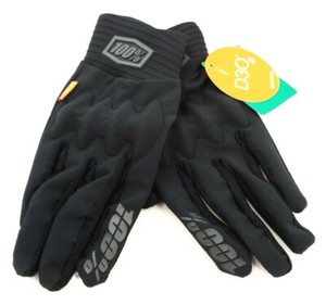Cycling Full Finger Gloves 100 Cognito D30 Black Charcoal XX Large