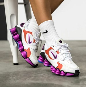 nike shox tl purple white