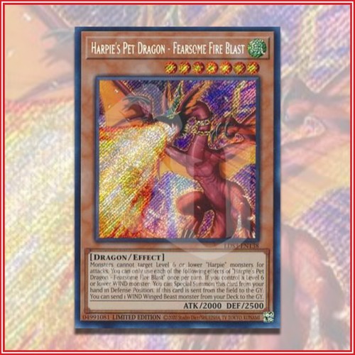 Harpie's Pet Dragon - Fearsome Fire Blast LDS3-EN138 YuGiOh Legendary Duelists: Season 3 card