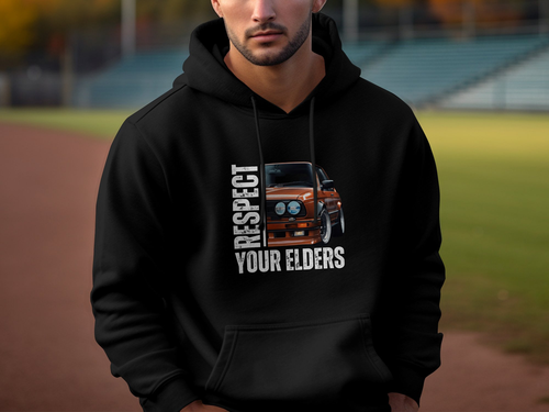 BMW E30 m3 325i Gráfico Sudadera con Capucha Sudadera Camisa Suéter Respeta a Tus Mayores - Imagen 6 de 10