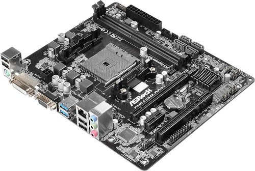 Micro ATX DDR3 1066 Motherboards FM2A68M-DG3+ Socket FM2+ AMD A68H Chipset New - Picture 2 of 5