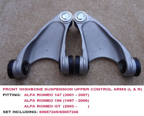 2x Front Upper Axel Wishbone Arms With Ball Joints For ALFA ROMEO GT COUPE 2x Front Upper Axel Wishbone Arms With Ball Joints For ALFA ROMEO GT COUPE