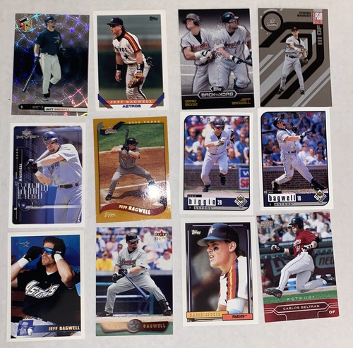 500 Astros Card Lot- RC's Bat, 80's-Now Stars HOF Jeff Bagwell Biggio Nolan Ryan - Picture 2 of 11