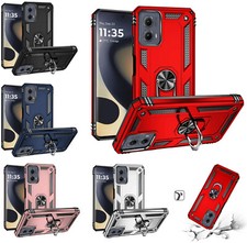 Tempered Glass / Ringstand Cover Case For Motorola Moto Edge 5G 2024 XT2405V