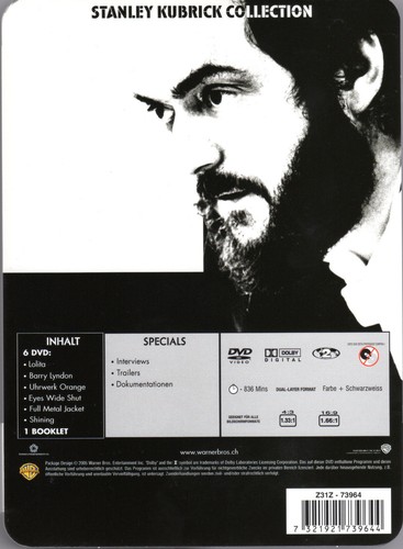 Stanley Kubrick Collection , 6 Discs limited Tin Box (Metalcase) , uncut , NEW - Imagen 2 de 3