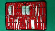143 PC US MILITARY FIELD MINOR SURGERY SURGICAL VETERINARY DENTAL INSTRUMENT KIT