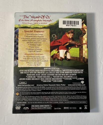 Harry Potter and the Sorcerer's Stone DVD 2001 W/ Never Before Seen Footage NEW! - Picture 3 of 5