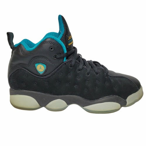 Nike Air Jordan Jumpman Team Pro II Black /Teal /Gold 874749-003 / Youth Size 6 - Picture 3 of 9