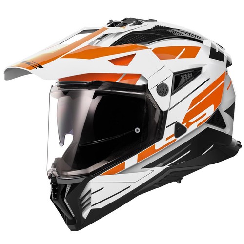 LS2 MX702 PIONEER II ECE22.06 DUAL VISOR ADVENTURE OFF ROAD MX MOTORCYCLE HELMET - Picture 5 of 12