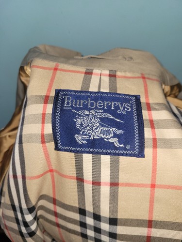 Burberrys Trench Coat Sz 10–12 Nova Check + Burberrys Cashmere Scarf - Picture 9 of 24