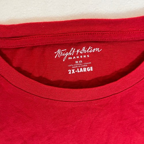 Wright & Ditson LA Angels Herren 2XL T-Shirt Retro 60’s Distress Logo MLB Rot Neu - Bild 3 von 6