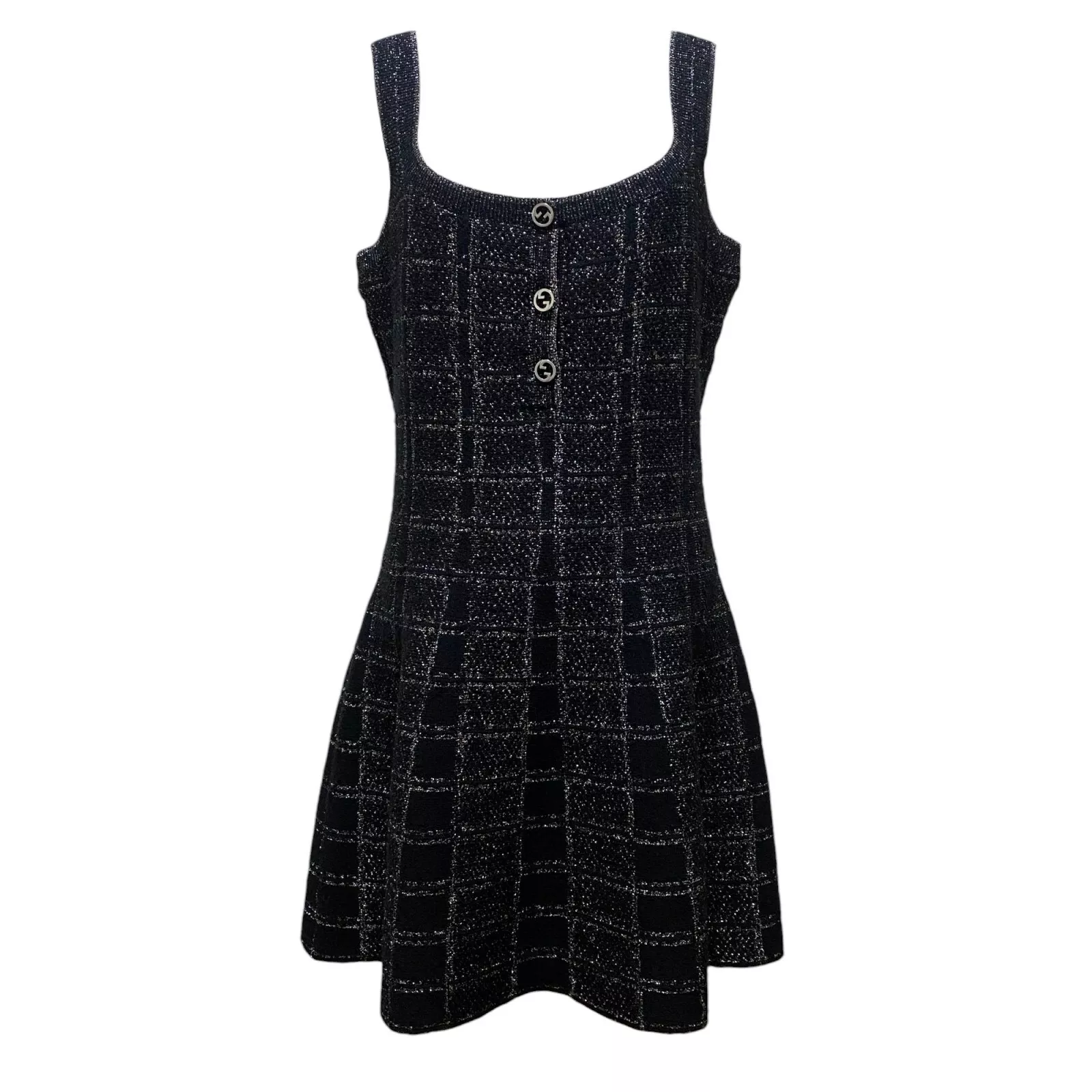 Prix catalogue 310 000 yens jamais utilisé Gucci GUCCI Robe en tricot pour femme laine lame jacqu...