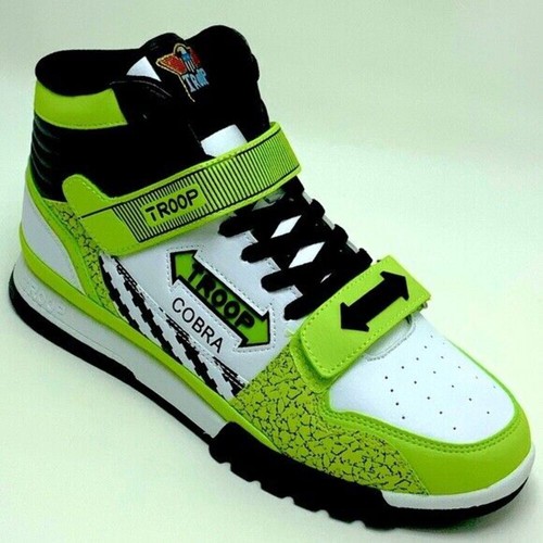Sneakers alte uomo Troop Cobra verde lime | bianco | nero nuove con etichette - Foto 6 di 11