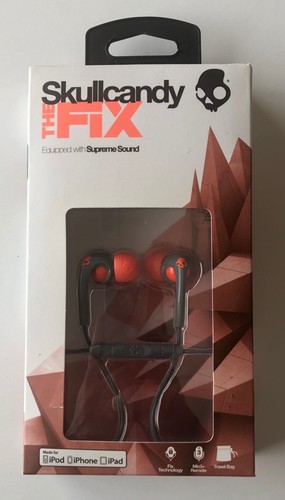 Auriculares Skullcandy Fix Supreme Sound Alta Definición Naranja y Gris - Nuevos - Imagen 2 de 2