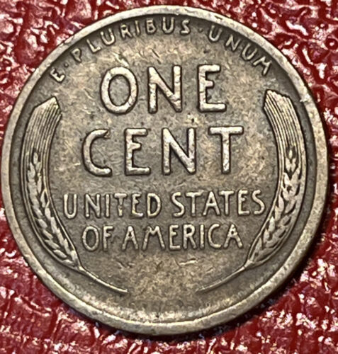 Centavo de trigo Lincoln 1916-D único atractivo visual madera aleación inadecuada error de mezcla - Imagen 2 de 8