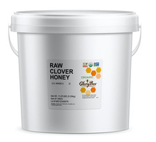 Raw Honey, True Source Certified, USDA Organic, Organic Clover, 186.72 Ounce Bul