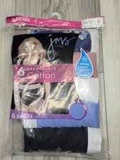 JMS by Hanes Ladies Breathable Cotton Briefs Size 14 Equivalent 6X Pkg Of 6