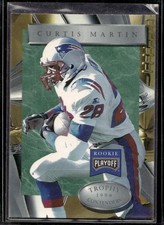 1996 Playoff Trophy Contenders Curtis Martin #9 Patriots