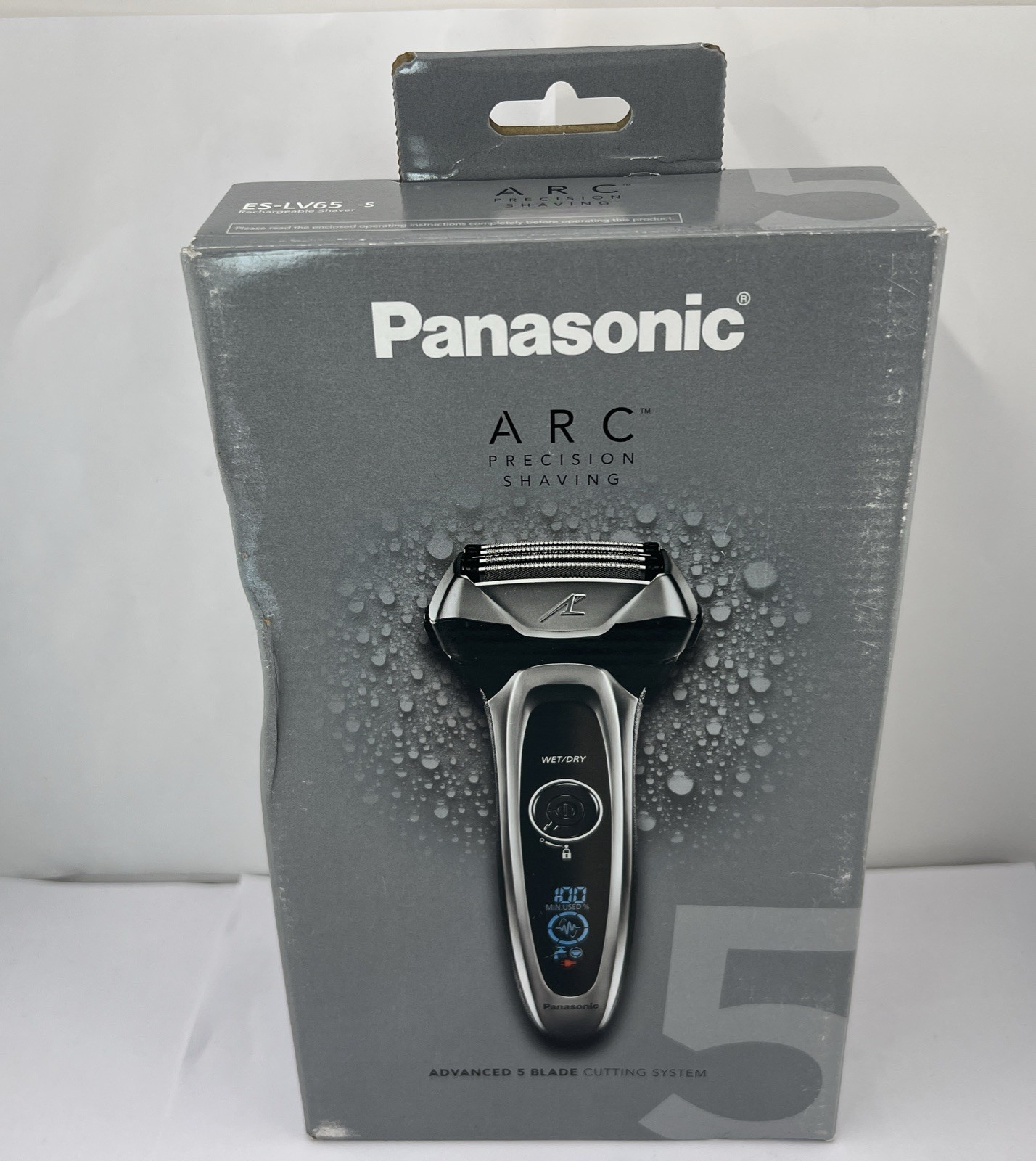 Panasonic ARC5  Electric Razor ES-LV65-S 5-Blade, Wet/Dry Shaver, Silver