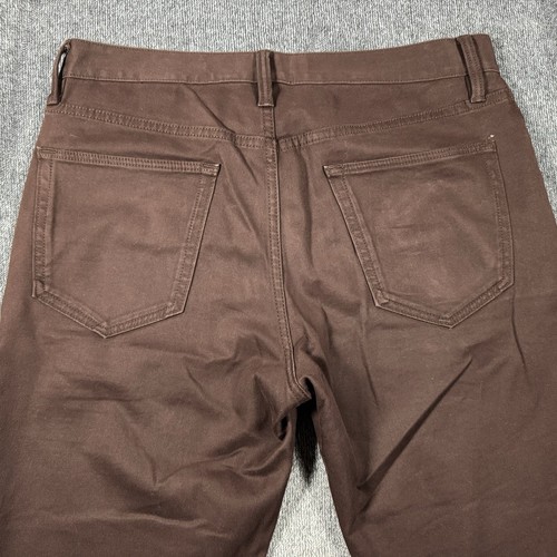 Banana Republic Traveler gerade schmale Passform Herrenhose 31 x 32 burgund - Bild 13 von 17