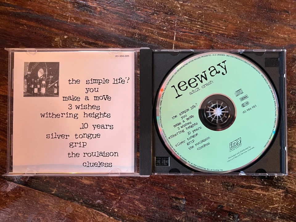 LEEWAY - Adult Crash - CD - Bullet Proof Records ‎– IRS 986.985 - Bild 2 von 3