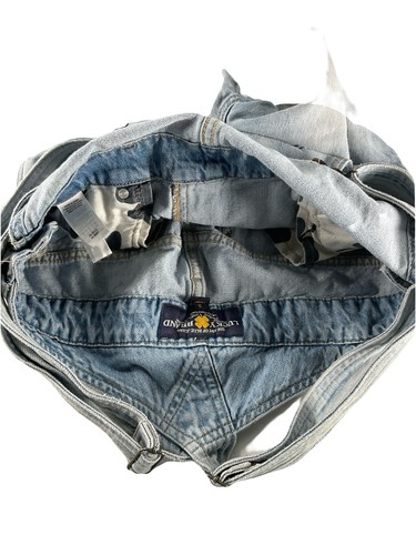 Lucky Brand The Boyfriend Overalls Denim Ripped Jeans Relaxed Low Rise Light S - Picture 7 of 9