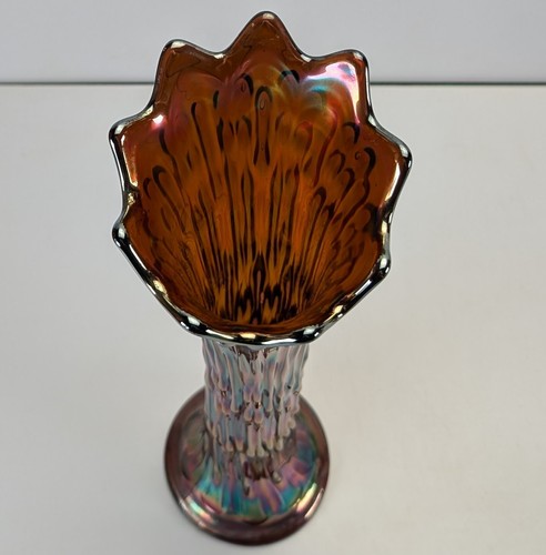 April Showers Tree Iridescent Swung Art Glass Vintage Fenton Carnival Amethyst - Picture 7 of 22