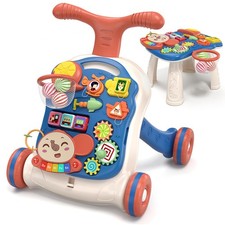 3 in 1 Baby Walker and Activity Center for Boy, Learning to Walk, Sit to Stan...