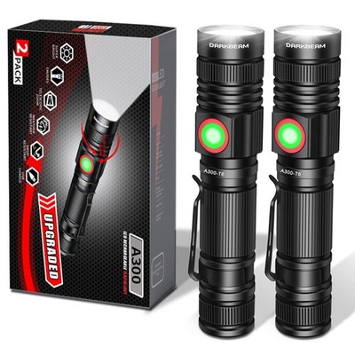 DARKBEAM LED Flashlights A300-White light, A300 White Light - 2 PACK 
