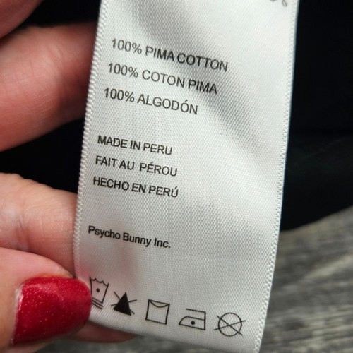 Camiseta Psycho Bunny Negra Blanca XXL - Imagen 10 de 12