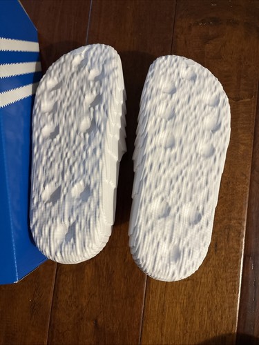 Adidas Adilette 22 Slide Slippers Crystal White HQ4672 US Size 8 New In Box NIB - Picture 5 of 7