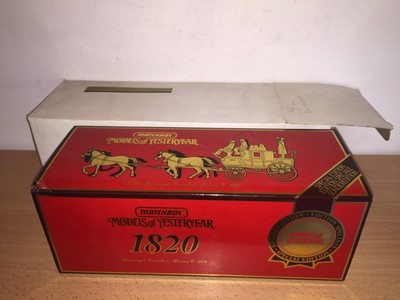 Matchbox Models of Yesteryear YS-39 Passenger Coach & Horses 1820 MIB, 1990