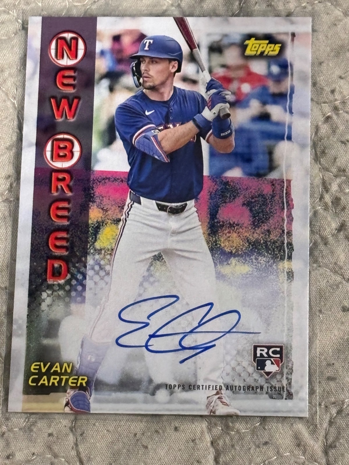 2024 Topps Archives 1999 New Breed Autographs Evan Carter RC #99NBA-EC MT .V58