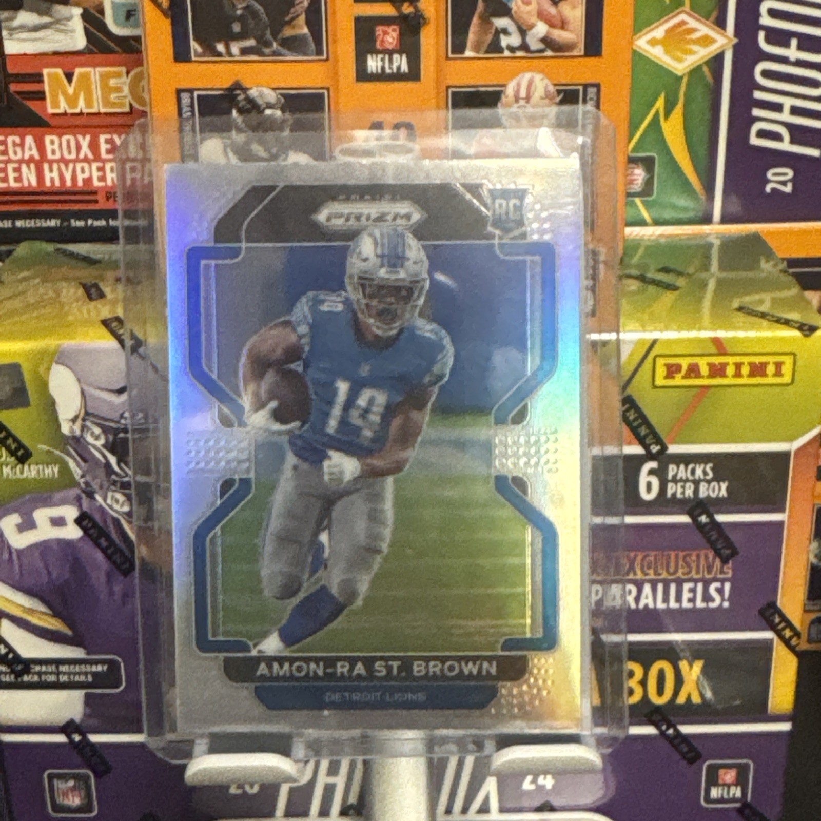 2021 Panini Prizm - Rookie Variation Silver Prizm #V-358 Amon-Ra St. Brown (RC)