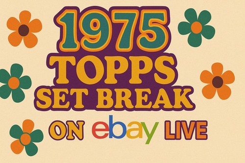 1975 Topps Baseball Set Break (Karte auf dem Bildschirm gezeigt)
