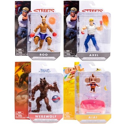 SEGA 4'' Action Figures Streets of Rage, Altered Beast, Super Monkey Ball