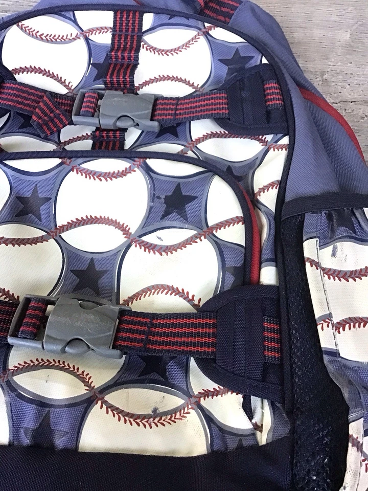 Mochila de béisbol Pottery Barn Kids grande L niños jóvenes niños bolsa de libros mochila Foto 3 de 4