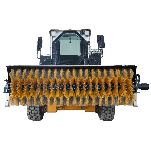 72" Skid Steer Hydraulic Angle Broom Sweeper attachmet  for sweeping cleaning - Picture 3 of 10