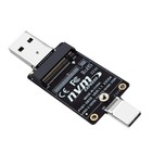M.2 auf USBA Typ-C HDD-Gehäuse-Adapterkarte NVME HDD-Gehäuse Interposerkart2451
