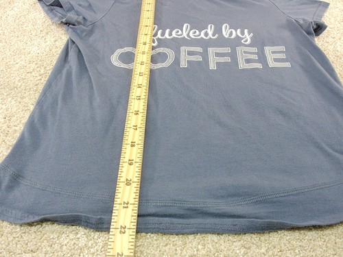 Gold Nation "Fueled by Coffee" Graphic Tee Damen mittelblau Freizeitshirt - Bild 9 von 12