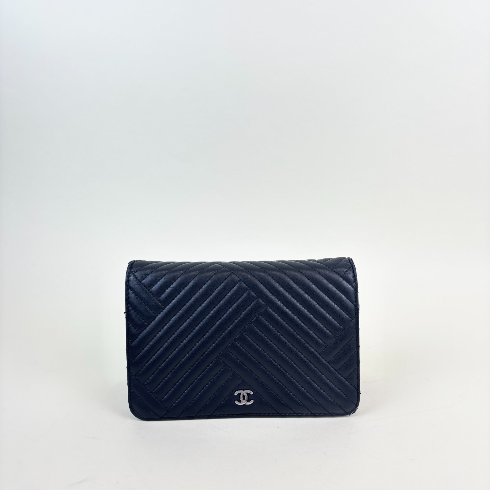 Chanel CC Crossing Wallet on Chain in Black Leather RRP £3030.0