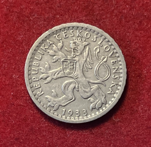 Tschechoslowakei 25 Haleru 1933 Kupfer-Nickel Münze KM#16 T6751