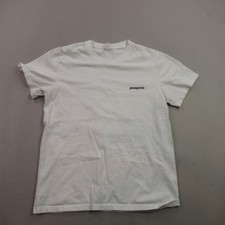 Patagonia Shirt Boys Medium Short Sleeve Casual Crew Neck Outdoor White