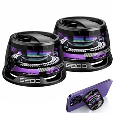 2 Pack Magnetic Portable Speaker G200 Mini Sound 5.3 Bluetooth Phone Holder