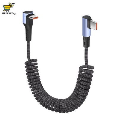 USB C Kabel 100W Schnellladekabel Geflochten Spiral 0,3-1,5m | Daten Übertragung